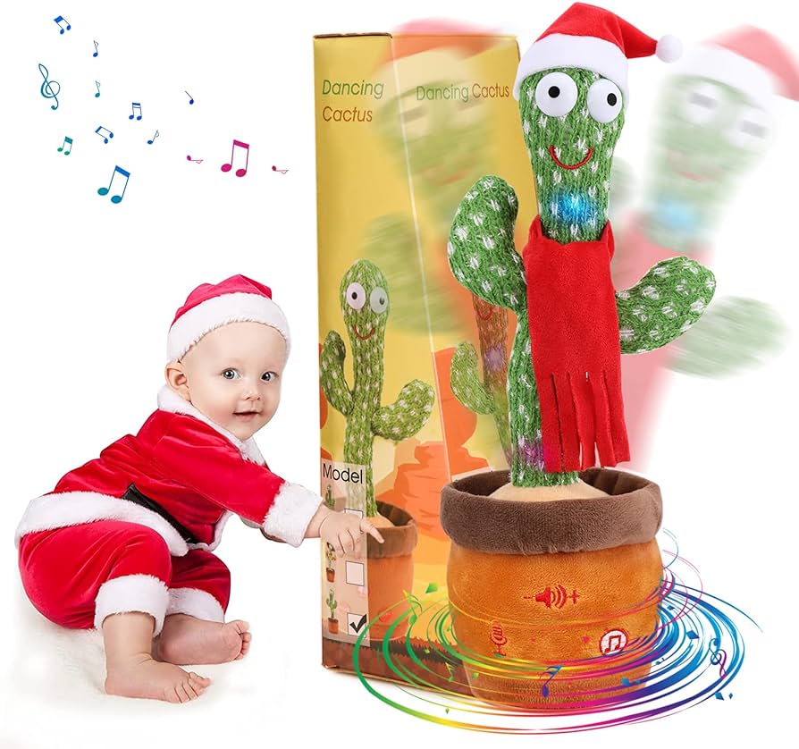 Juguete Muñeco Cactus Bailarin Imita La Voz Edicion Navidad